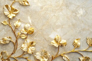 金色浮雕背景墙