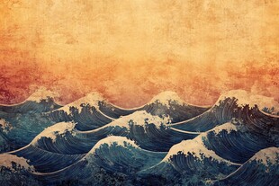 海浪浮世绘