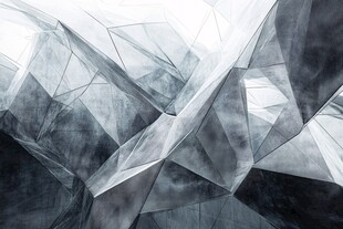 酷炫蓝水晶立体背景