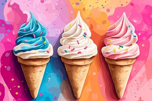 冰淇淋装饰画