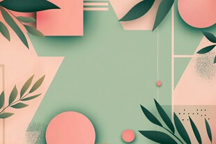 植物背景扁平插画