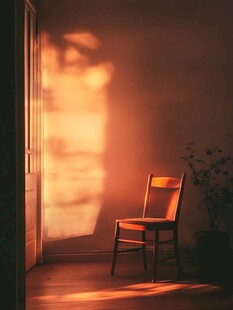 黄色室内暖光太阳光