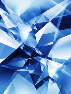 酷炫蓝水晶立体背景