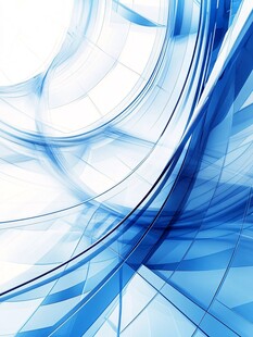 蓝色弯曲唯美科技