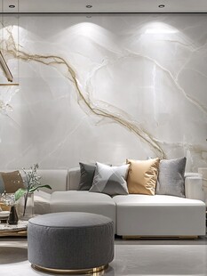 极简金箔石根线条对拼