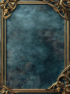 蓝色金色金属纹