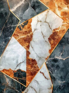 金色大理石对拼背景