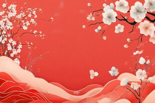 剪纸风背景