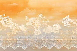 新中式工笔梦幻背景墙