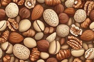 坚果背景图片