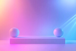 炫彩渐变展台背景