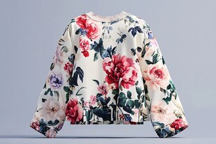 碎花上衣款式模型