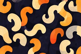 简洁大气拼色曲线纹理