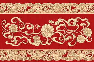 喜庆传统花纹
