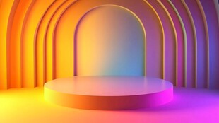 炫彩渐变展台背景