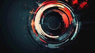 超大气圆形特效背景