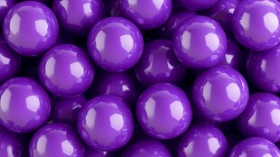 紫色球