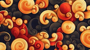 3d印花旋涡背景