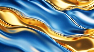 金色抽象流体纹理背景