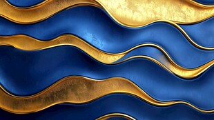 金色抽象流体纹理背景