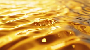 金色水面金色波涛