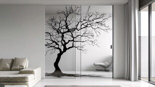 树形意境背景墙