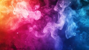 彩色烟雾晕染梦幻墨迹