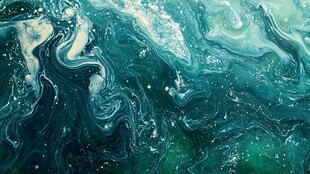 海洋流体画宇宙