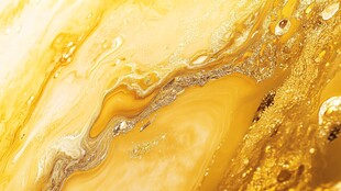 黄金流体艺术画