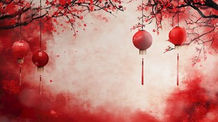 唯美红灯笼