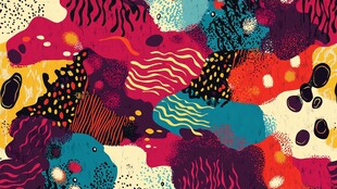 抽象艺术灵动圆点