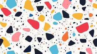 不规则几何北欧混色