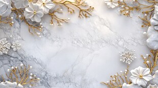 大理石花背景墙