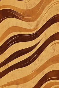 棕金波浪纹理