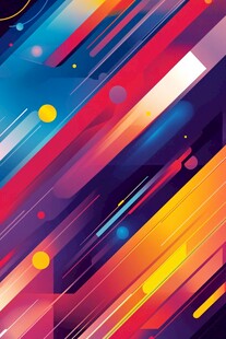 简洁简约动感彩色酷