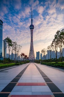 花城广场晚霞