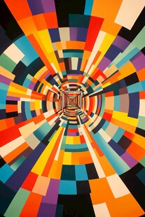 五彩缤纷的隧道