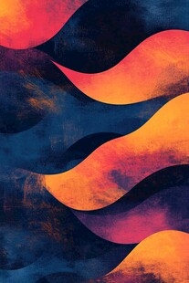 水粉彩印广告波浪底纹