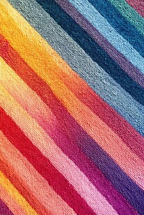 彩虹色棉麻布