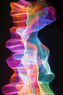 烟雾彩色动感线条