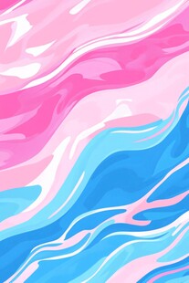 蓝粉纹理曲线动感线条