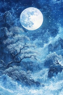 蓝月夜梦幻唯美奇幻