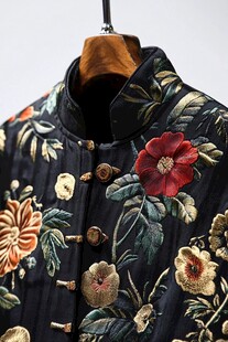 香云纱旗袍花设计