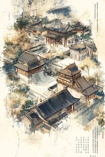 天一阁插画