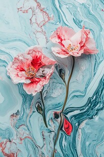 液态流体花纹装饰画