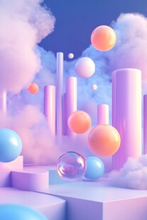 立体渐变发光体设计