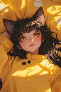 插画闪屏猫女