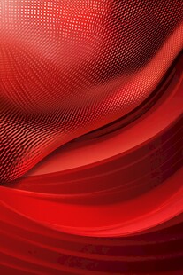 红色动感飘带科技背景