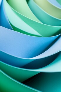 简洁大气拼色曲线纹理