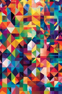 炫彩多边形底纹